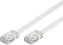 Deltaco Flat Kytkentäkaapeli RJ-45 Cat 6 2m Valkoinen