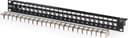 Digitus 24-Port Patch Panel with 24x CAT6A Keystones Black Svart Cat 6A 1U