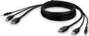 Belkin F1DN1CCBL KVM-kablar Svart 3 m 