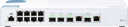 QNAP QSW-M408-2C nätverksswitchar hanterad L2 10G Ethernet (100/1000/10000) Vit 