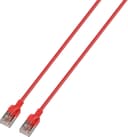 Prokord Slim Network cable / Patch cord LSZH RJ-45 Cat 6A 0.3m Punainen