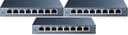 TP-Link TL-SG108 network switch Unmanaged L2 Gigabit Ethernet (10/100/1000) Black 3-Pack 