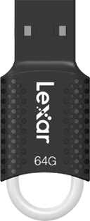 Lexar JumpDrive V40 64GB USB-A Musta