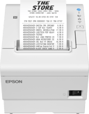 Epson TM-T88VII (111) USB/Ethernet/Seriel inkl. AC-adapter, Hvid 