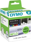 Dymo Etiketter Adress 89x36mm - LabelWriter 2-Pack 