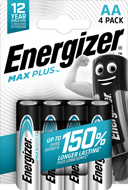 Energizer Batteri Max Plus Alkalisk AA 4-Pack