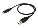 Startech USB to USB C Cable 0.5m USB-A USB-C Svart