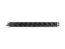 Deltaco PDU, 9 x CEE 7/4, 1 x CEE 7/7, 2 m, svart 