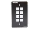 Black Box Wallplate Control Panel - 8-Button RS232 