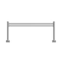 Axessline Toolbar System, yksittäinen kisko, sis. 2 tolppaa – pöytä 1600mm