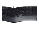 Cherry KC 4500 ERGO näppäimistö Universaali USB QWERTY Pohjoismainen musta Langallinen Pohjoismainen