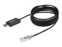 Startech StarTech.com ICUSBROLLOVR kabelkjønnsendring RJ-45 USB 2.0 Type-A Sort RJ-45 USB-A 2.0