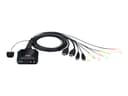Aten 2-portars USB 4K KVM-switch med HDMI-kabel och fjärrportsväljare 