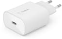 Belkin 25 W USB-C -virtasovitin Valkoinen