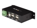 Startech 4 Port Industrial USB 2.0 Hub with ESD Protection USB 2.0 Type-B USB 2.0