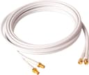 Poynting Antennkabel Twin 2 x SMA-Hane 2 x SMA-Hona 3m Vit
