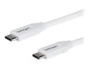 Startech Charge USB-C Cable 100W (USB 2.0) 2m USB-C USB-C Valkoinen
