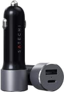 Satechi Billaddare PD 1 x USB-C och 1 x USB-A 72 Watt Grå