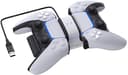 RAPTOR Lader til Controller Dual PS5 Hvid, Sort