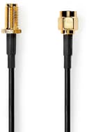 Nedis Antennkabel 50 Ohm SMA Hane SMA Hona 1m Svart
