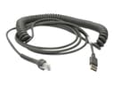 Zebra CBA-U29-C15ZBR USB-kablar USB 2.0 4,57 m USB A Svart 4.57m USB-A Svart