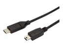 Startech StarTech.com 2 m USB-C till Mini-USB-kabel, datakabel, USB 2.0, USB-C-dataöverföringskabel 2m USB-C Mini USB-B Svart