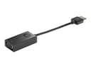 HP HDMI to VGA Display Adapter 0.045m HDMI VGA (D-Sub) Zwart