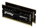 Kingston Technology FURY Impact RAM-minnen 32 GB 2 x 16 GB DDR4 1600 MHz 32GB 1600MHz 3200MT/s DDR4 260-pin SO-DIMM