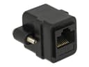 Delock 85124 kaapelin sukupuolenvaihtaja RJ-45 Musta RJ-45 RJ-45