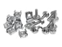 Startech StarTech.com 100-pack M5-monteringsskruvar och -korgmuttrar för serverskåp 