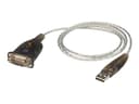Aten UC232A1-AT seriekabel Sort, Metallisk 1 m USB Type-A DB-9 1m USB-A DB9 Svart, Metallisk