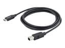 Startech StarTech.com 3 m USB-B till USB-C-kabel, datakabel, USB 2.0, USB-C-dataöverföringskabel 3m USB-C USB-B Svart
