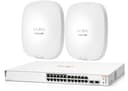 HPE Networking Instant On 1830 24G 2SFP PoE 195W Switch + 2x HPE Instant On AP25 Indoor 