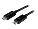 Startech 1m Thunderbolt 3 (20Gbps) USB C Cable / Thunderbolt USB DP 1m Musta