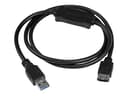 Startech USB 3.0 to eSATA Adapter Cable 0.9m USB A Zwart