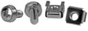 Startech 50 Pkg M6 Mounting Screws and Cage Nuts for Server Rack Cabinet 