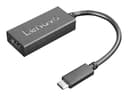 Lenovo Extern videoadapter 0.24m USB-C HDMI Svart