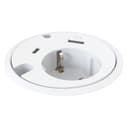 Forming Function Powerdot 16 1x Ström (Typ F) 1x USB-A 1x USB-C 2x Kabelgenomföringar Vit 