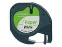 Dymo Tape LetraTag 12mm Papper Svart/Vit 