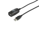 Prokord aktiv förlängningskabel 10m USB A USB A Svart