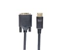 Prokord DisplayPort kabel 0.5m DisplayPort DVI Sort