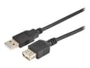 Prokord USB-kaapeli 2m USB-A USB-A Musta, Noir