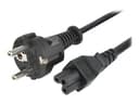 Prokord Strömkabel 1m CEE7/7 C5 coupler Svart