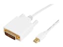 Prokord DisplayPort -kaapeli 2m Mini DisplayPort DVI-D Valkoinen
