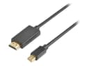 Prokord HDMI-kabel 3m Mini DisplayPort HDMI Svart