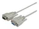 Prokord Seriell förlängningskabel 1m DB9 DB9 Beige