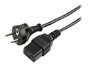 Prokord Strömkabel 2m CEE7/7 C19 coupler Svart