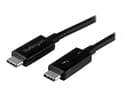 Startech 0.5m Thunderbolt 3 (40Gbps) USB C Cable / Thunderbolt and USB 0.5m. Sort