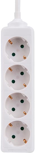 Prokord Power Socket 4Xsocket 1.5m White 