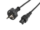 Prokord Strömkabel 1.8m CEE7/7 C5 coupler Svart